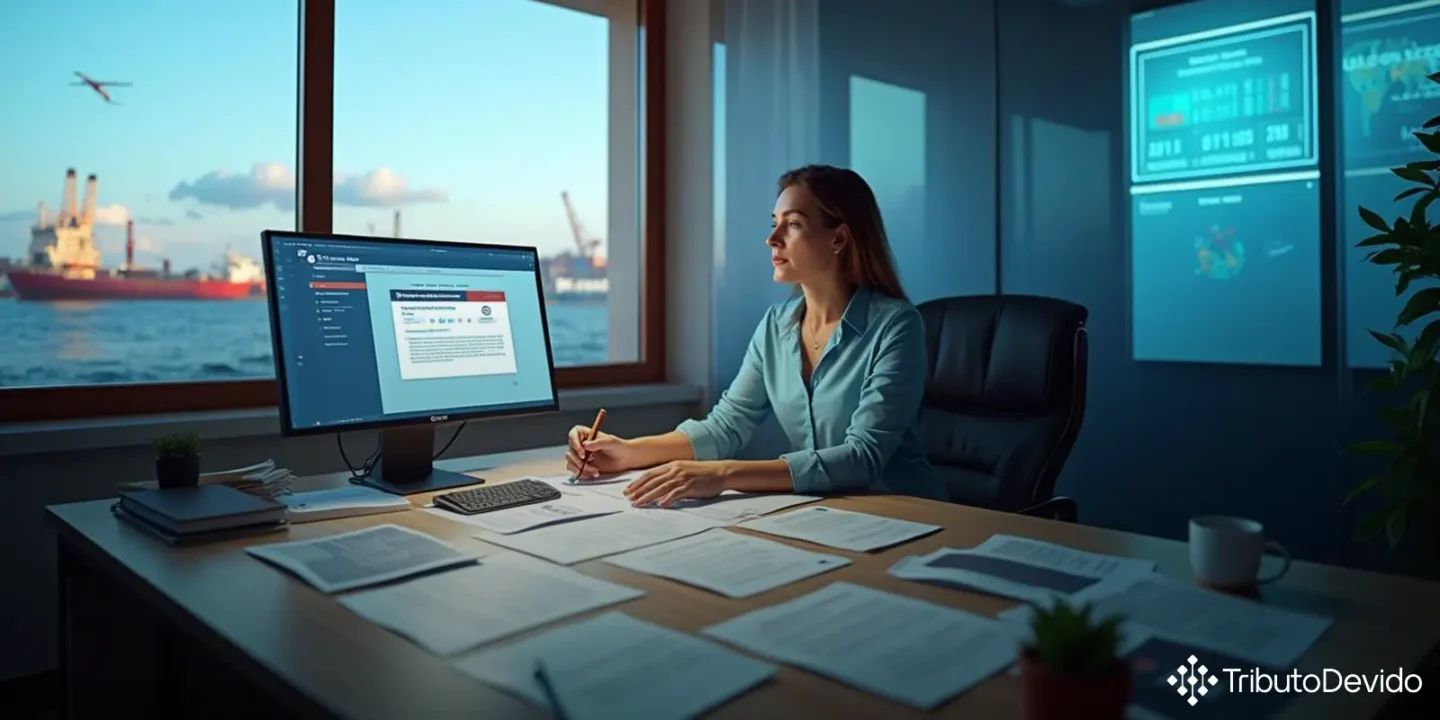 regras sobre obrigações do Siscoserv em transporte internacional