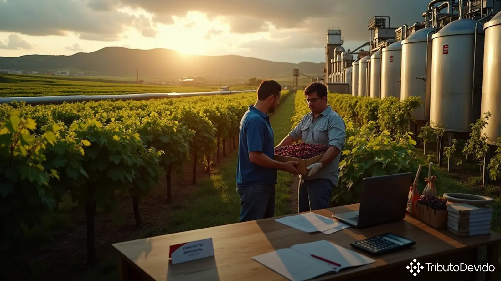 contribuição previdenciária substitutiva para agroindústria da uva