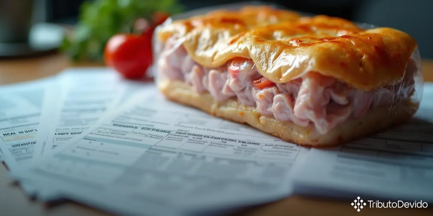 Classificação fiscal de lasanha congelada recheada com frango na NCM