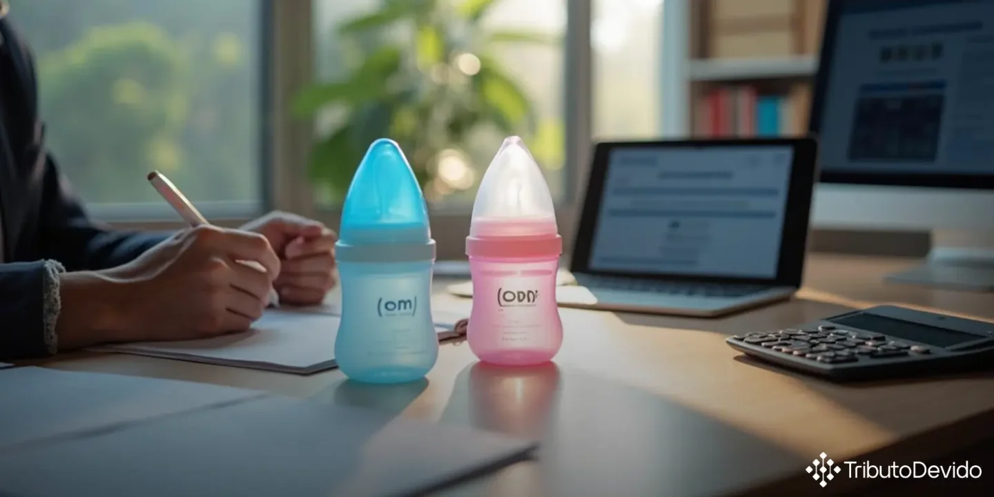 classificação fiscal de mamadeira e chupeta em conjunto na NCM