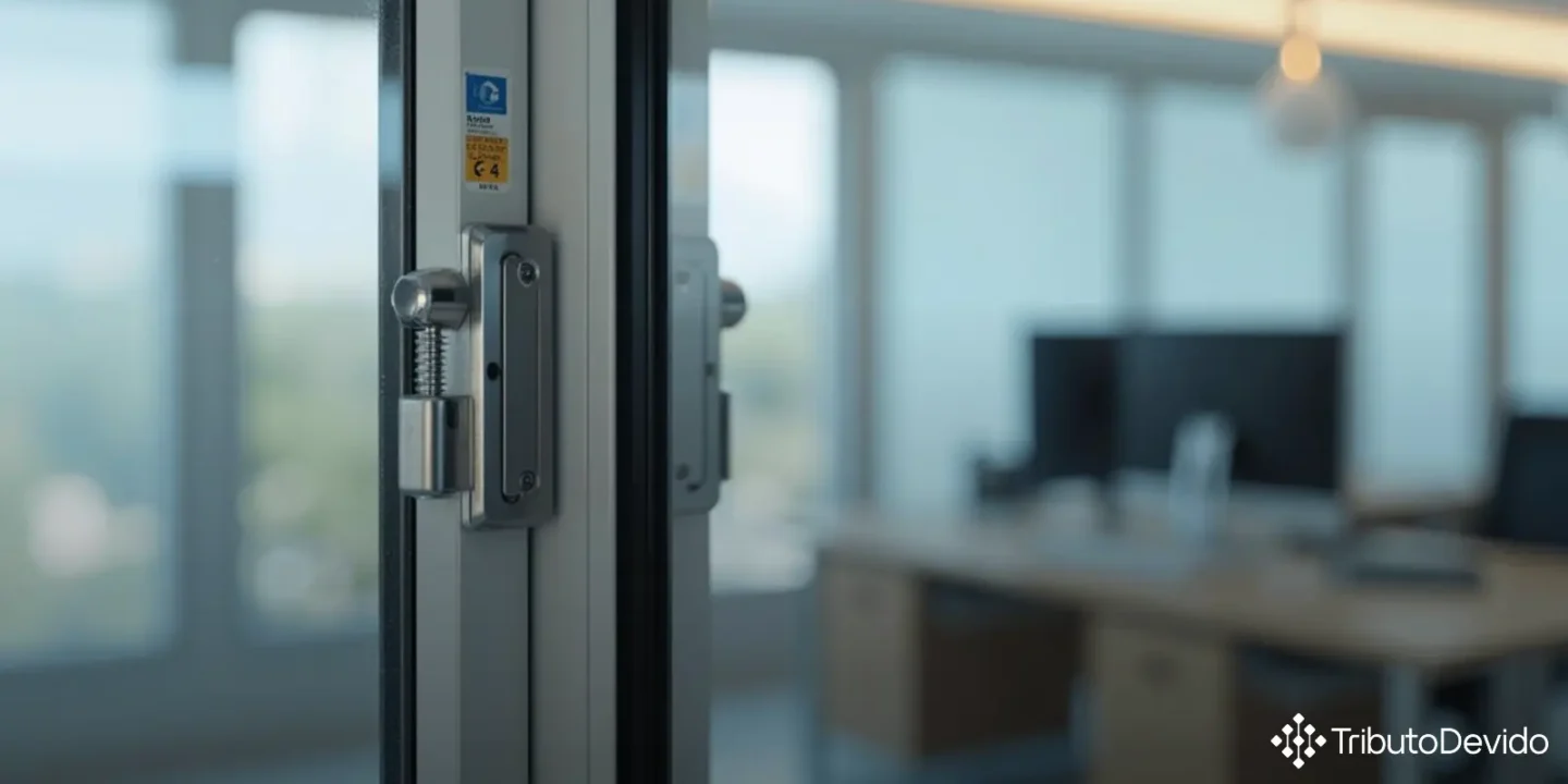 Classificação fiscal de fecho tipo cremona de alumínio na NCM 8302.41.00