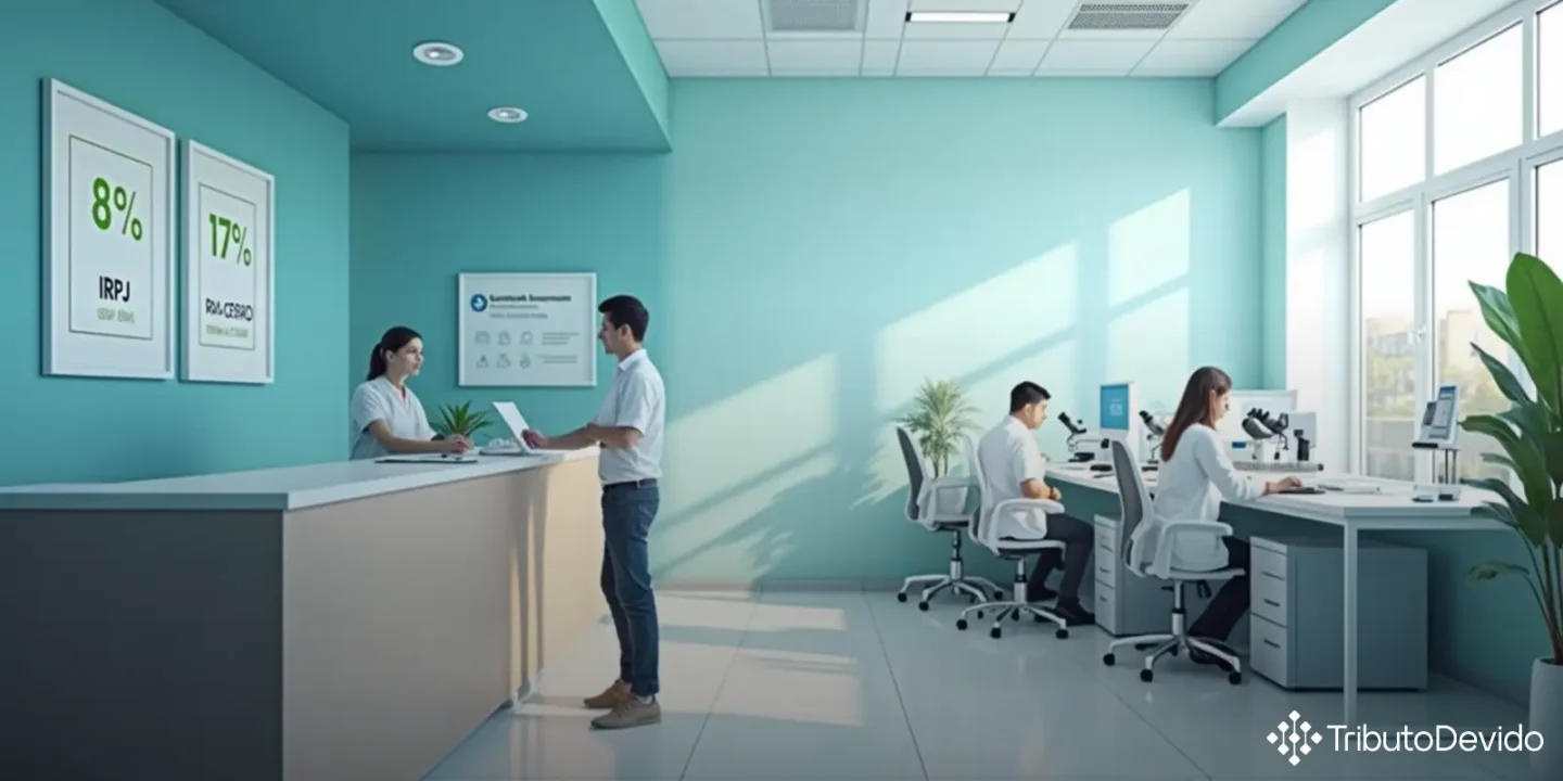 Percentual de presunção no Lucro Presumido para serviços de diagnóstico e terapia