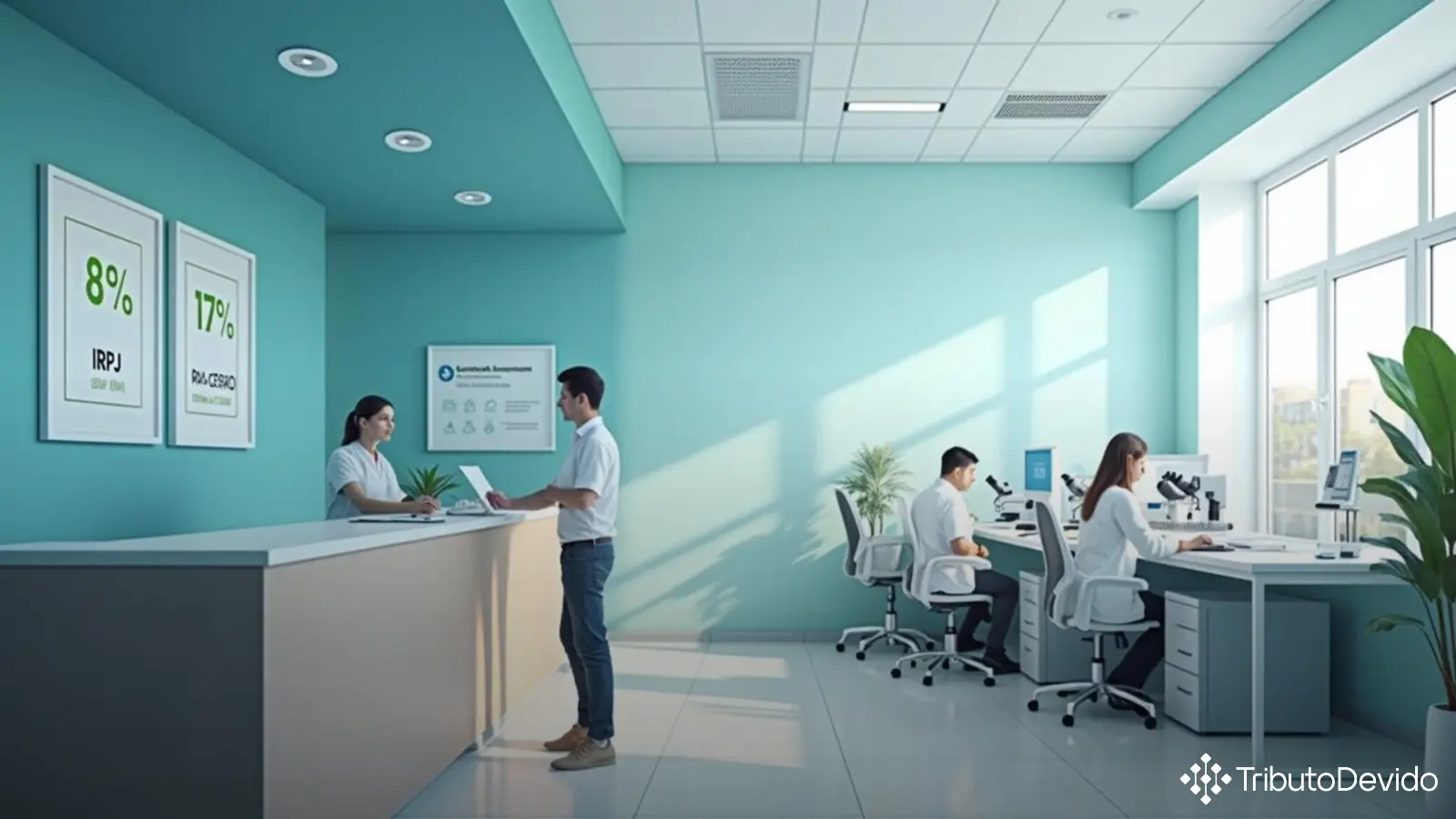 Percentual de presunção no Lucro Presumido para serviços de diagnóstico e terapia