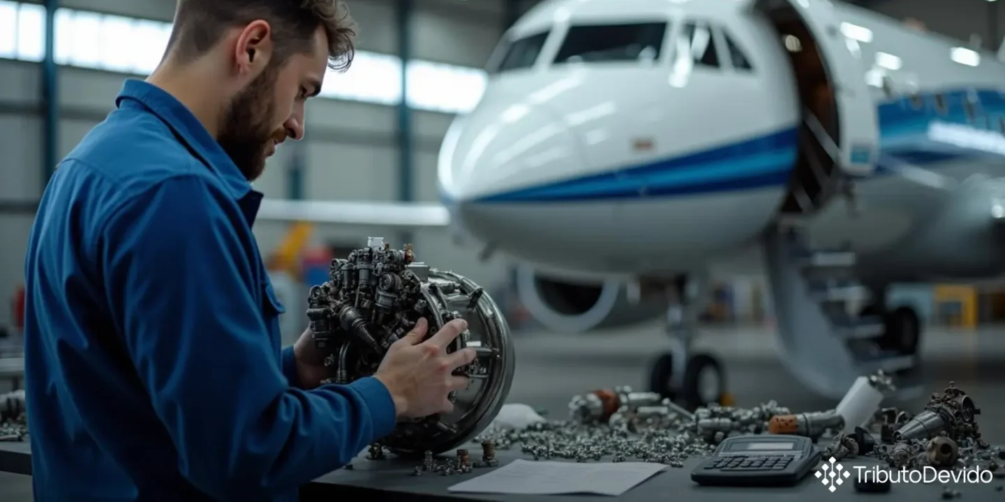 Contribuição sobre Receita Bruta de peças utilizadas na manutenção de aeronaves