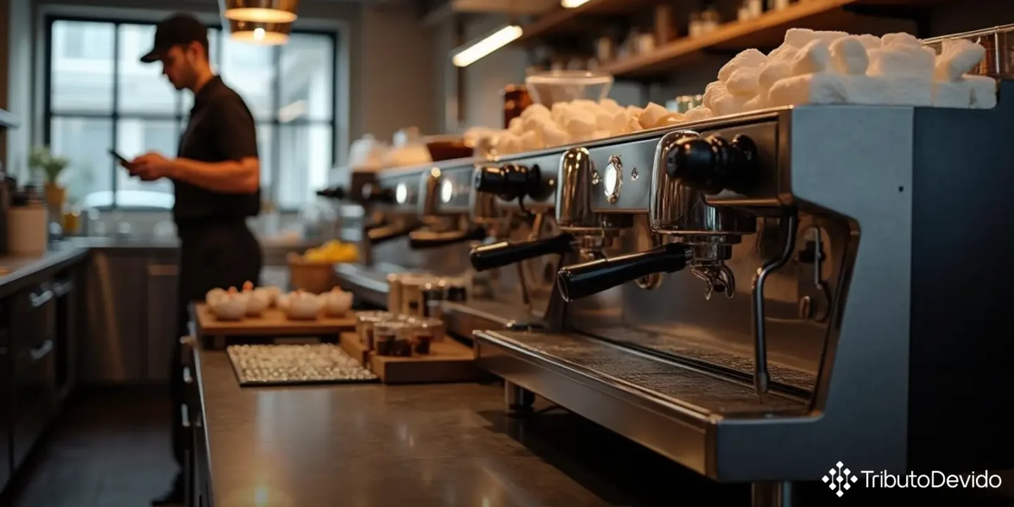 Classificação NCM de máquina de café expresso comercial