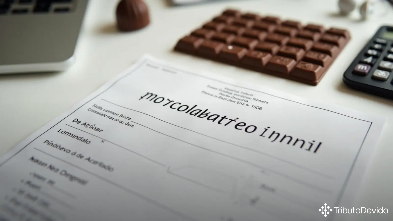 classificação fiscal de achocolatado infantil sem açúcar