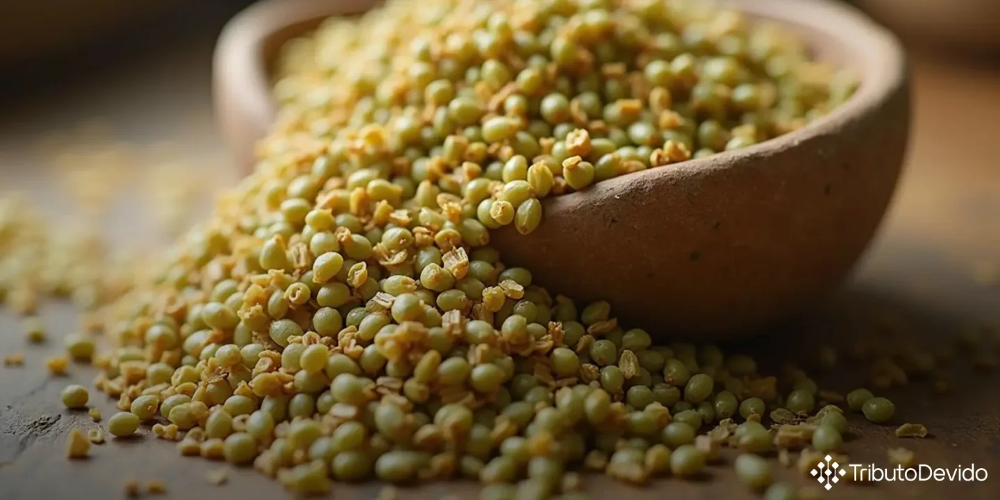 classificação fiscal de grãos de trigo verde torrados