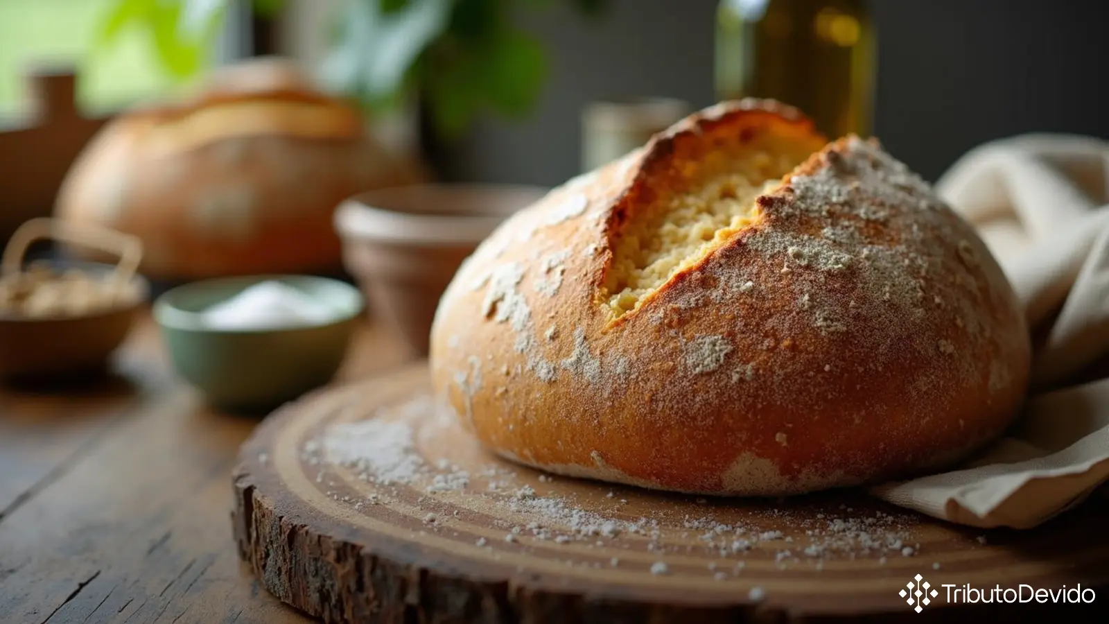 tributação de pão ciabatta pré-assado