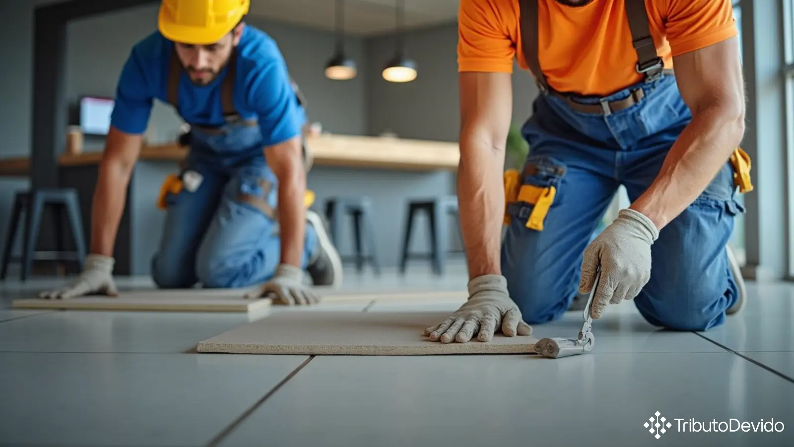 retenção tributária em serviços de substituição de pisos cerâmicos