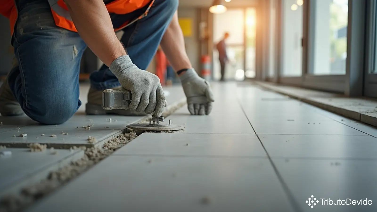 troca de pisos cerâmicos tributação