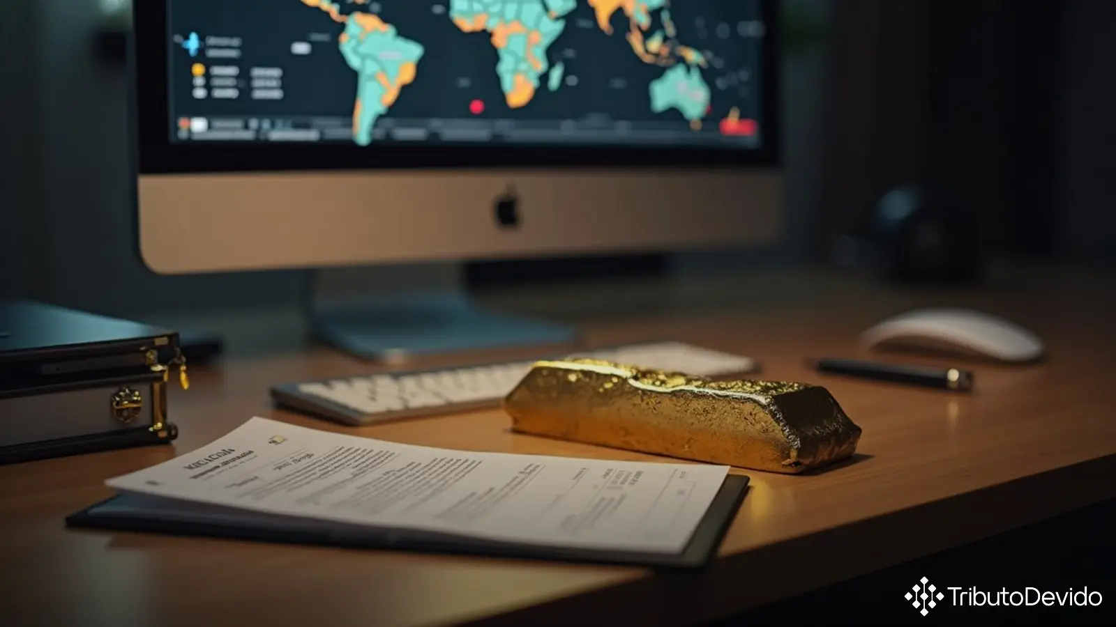 Exportação de ouro ativo financeiro