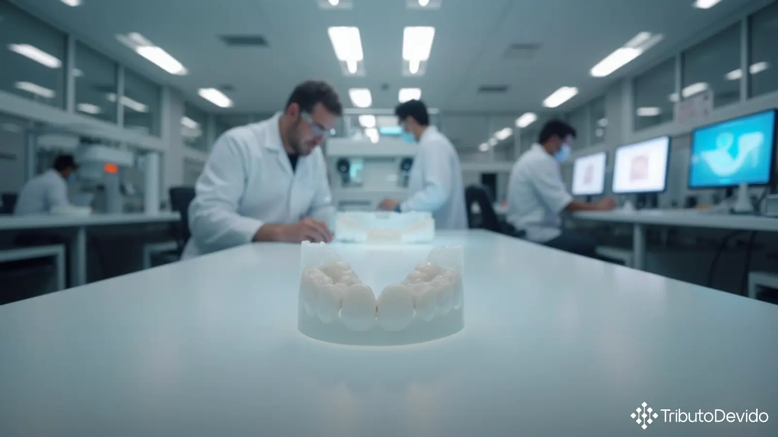 produção de alinhadores ortodônticos transparentes