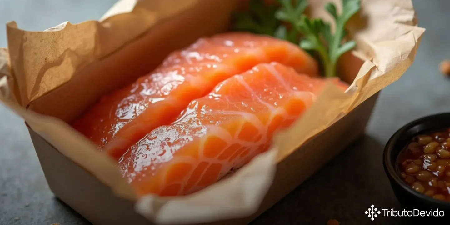 classificação-fiscal-filé-salmão-congelado-molho-teriyaki