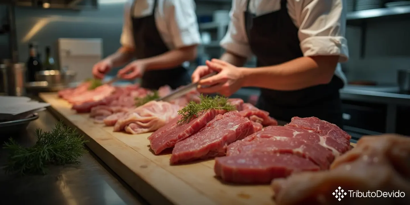 Direito de crédito PIS COFINS na aquisição de carnes em restaurantes
