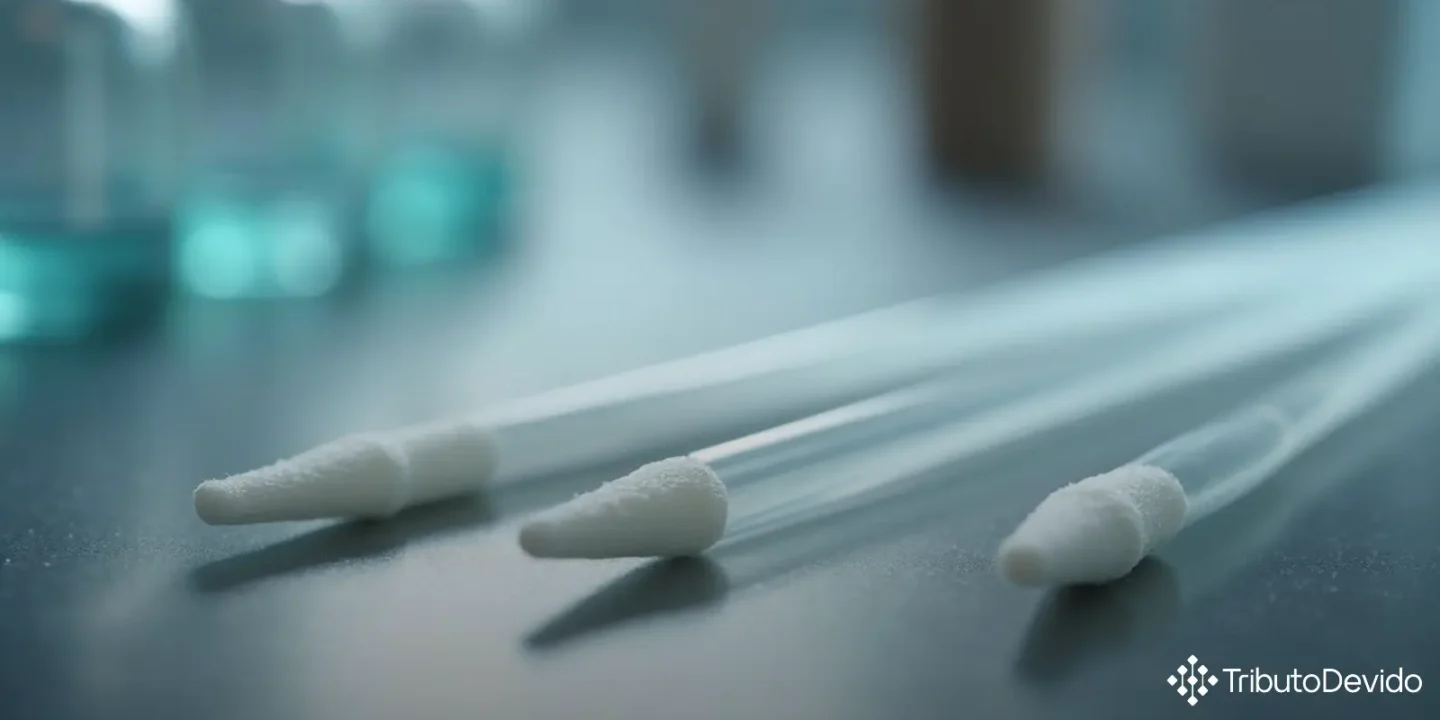 Classificação fiscal swabs coleta clínica