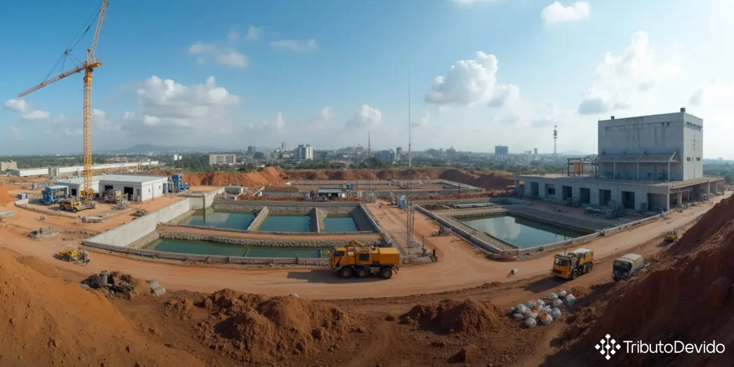 Isenção IRRF serviços empreitada global estação tratamento esgoto