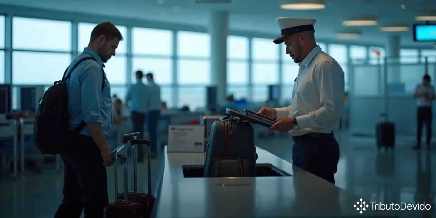 Isenção bagagem acompanhada viajantes internacionais