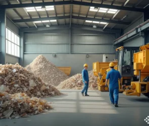 Fragmentação prensagem papel reciclável industrialização IPI